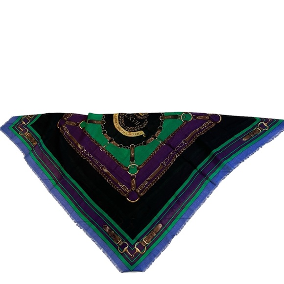 Lauren Ralph Lauren Equestrian Raw Edge Scarf 40\
